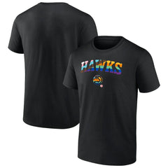 NBA - Atlanta Hawks Logo Pride T-Shirt - Black