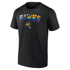 NBA - Atlanta Hawks Logo Pride T-Shirt - Black