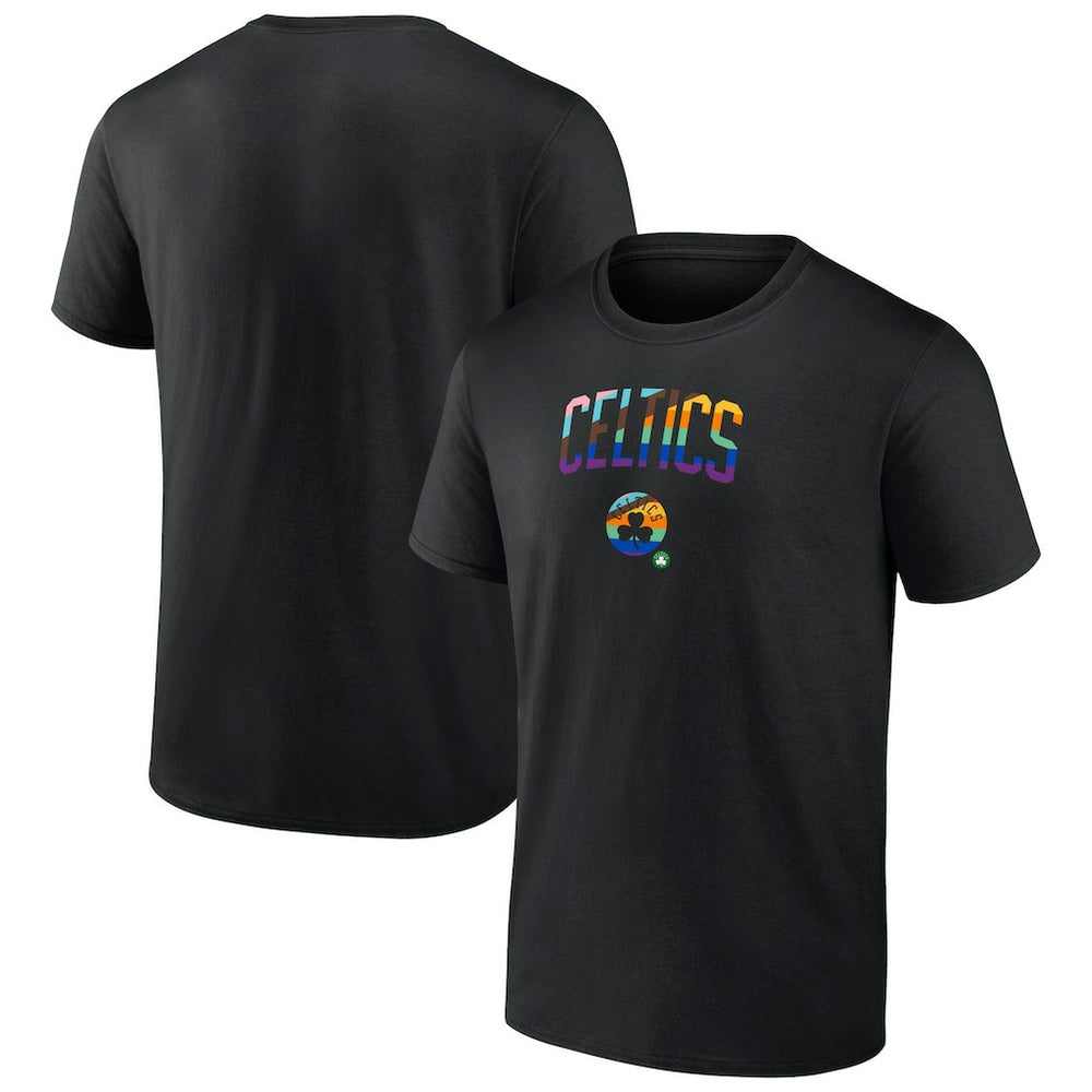 NBA - Boston Celtics Logo Pride T-Shirt - Black