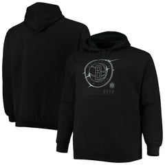 NBA - Brooklyn Nets Big & Tall Pop Pullover Hoodie - Black