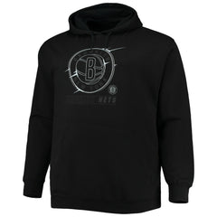 NBA - Brooklyn Nets Big & Tall Pop Pullover Hoodie - Black