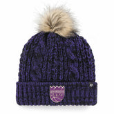 47 brand - Sacramento Kings '47 Women's Meeko Cuffed Knit Hat with Pom - Purple