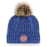 47 brand - Detroit Pistons '47 Women's Meeko Cuffed Knit Hat with Pom - Royal