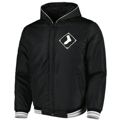 Chicago White Sox JH Design Reversible Fleece Full-Snap Hoodie Jacket Lifestyle