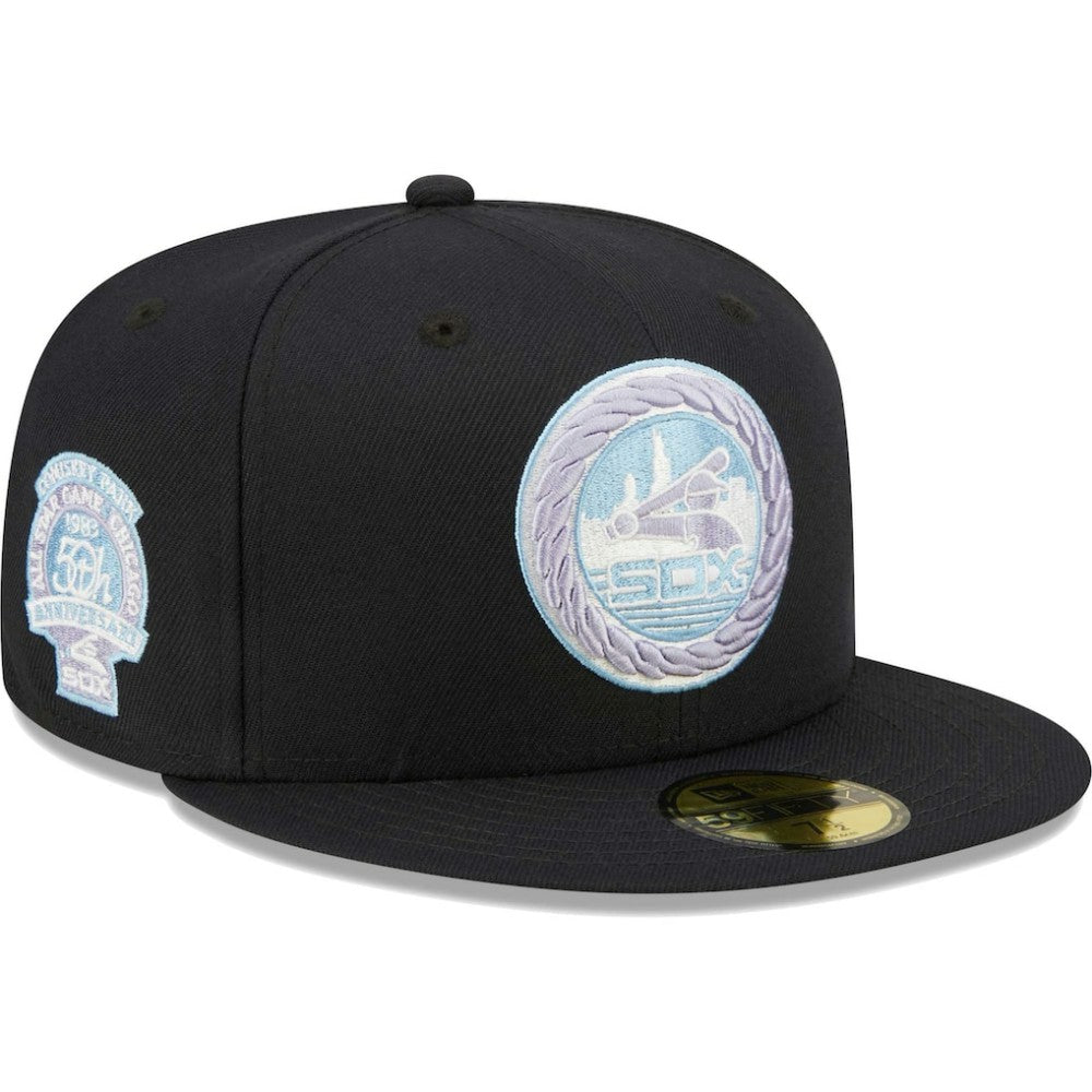 Chicago White Sox New Era 50th Anniversary 1983 MLB All-Star Game Lavender Undervisor 59FIFTY Fitted Hat Online