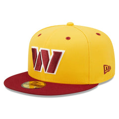 Washington Commanders New Era Flipside 2Tone 59FIFTY Fitted Hat Gold/Burgundy - NFL