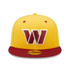 Washington Commanders New Era Flipside 2Tone 59FIFTY Fitted Hat Gold/Burgundy - NFL