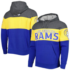 Los Angeles Rams Starter Extreme Pullover Hoodie Heather Charcoal/Royal - NFL
