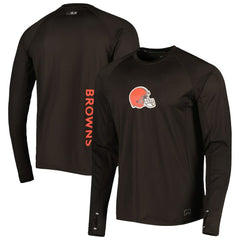 Cleveland Browns MSX by Michael Strahan Interval Long Sleeve Raglan T-Shirt Brown - NFL