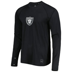 Las Vegas Raiders MSX by Michael Strahan Interval Long Sleeve Raglan T-Shirt Black - NFL