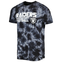 Las Vegas Raiders MSX by Michael Strahan Recovery Tie-Dye T-Shirt Black - NFL