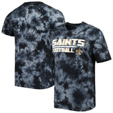 New Orleans Saints MSX by Michael Strahan Recovery Tie-Dye T-Shirt Black - NFL