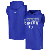 Indianapolis Colts MSX by Michael Strahan Relay Sleeveless Pullover Hoodie Royal - NFL