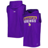 Minnesota Vikings MSX by Michael Strahan Relay Sleeveless Pullover Hoodie Purple - NFL