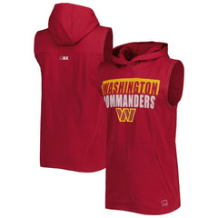 Washington Commanders MSX by Michael Strahan Relay Sleeveless Pullover Hoodie Burgundy - NFL