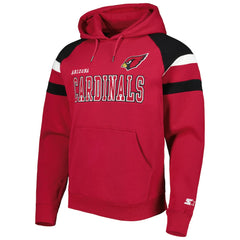 Arizona Cardinals Starter Draft Fleece Raglan Pullover Hoodie Cardinal - NFL