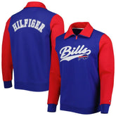 Buffalo Bills Tommy Hilfiger Aiden Quarter-Zip Sweatshirt Royal/Red - NFL
