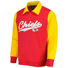 Kansas City Chiefs Tommy Hilfiger Aiden Quarter-Zip Sweatshirt Red/Gold - NFL