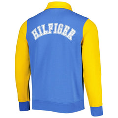Los Angeles Chargers Tommy Hilfiger Aiden Quarter-Zip Sweatshirt Powder Blue/Gold - NFL
