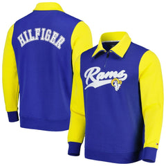 Los Angeles Rams Tommy Hilfiger Aiden Quarter-Zip Sweatshirt Royal/Gold - NFL