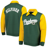 Green Bay Packers Tommy Hilfiger Aiden Quarter-Zip Sweatshirt Green/Gold - NFL