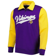 Minnesota Vikings Tommy Hilfiger Aiden Quarter-Zip Sweatshirt Purple/Gold - NFL