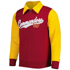 Washington Commanders Tommy Hilfiger Aiden Quarter-Zip Sweatshirt Burgundy/Gold - NFL