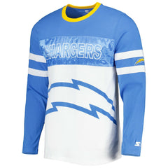 Los Angeles Chargers Starter Halftime Long Sleeve T-Shirt Powder Blue/White - NFL