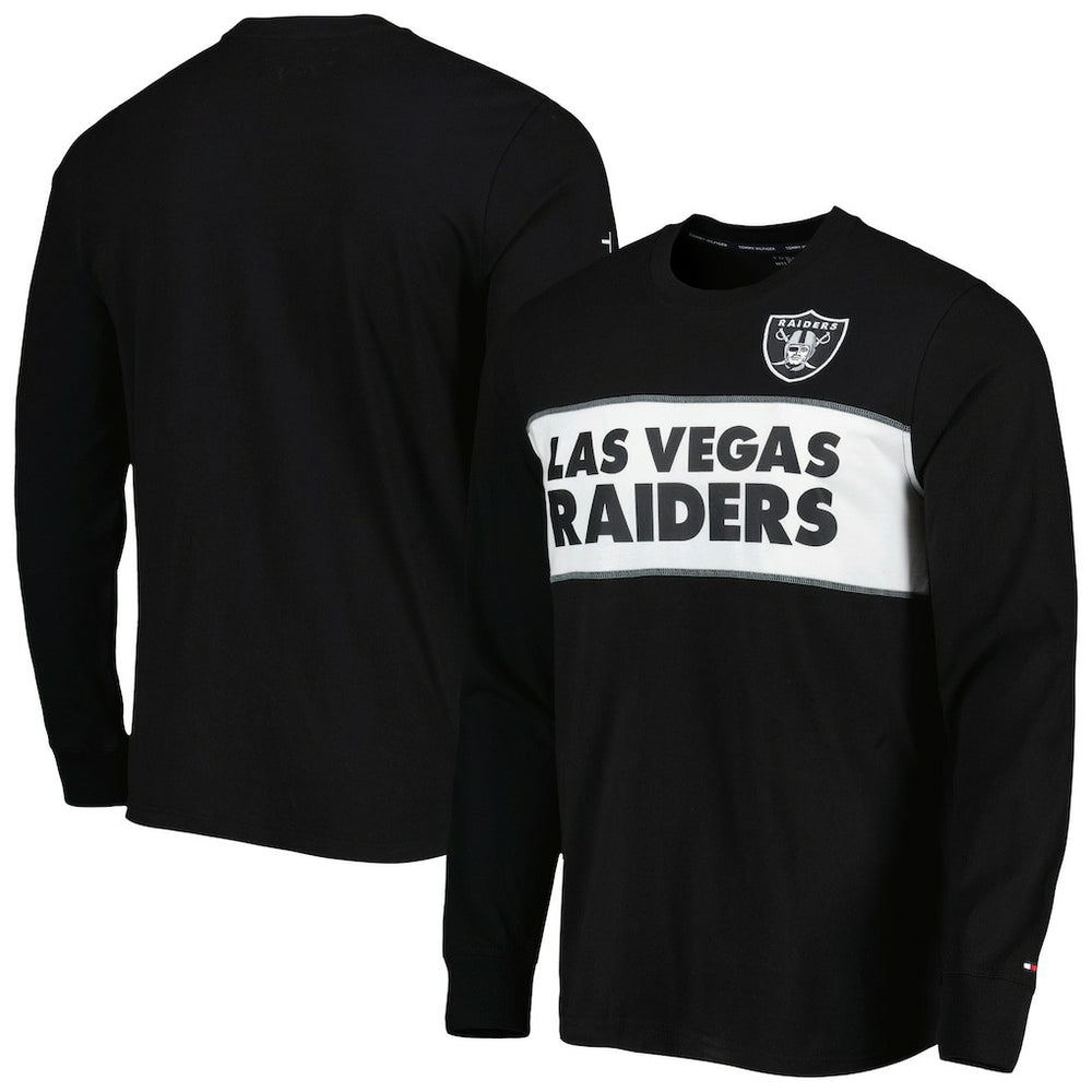 Las Vegas Raiders Tommy Hilfiger Peter Team Long Sleeve T-Shirt Black - NFL