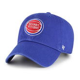 47 brand - Detroit Pistons '47 Core Logo Clean Up Adjustable Hat - Royal