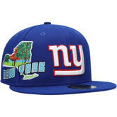 New York Giants New Era Stateview 59FIFTY Fitted Hat Royal - NFL