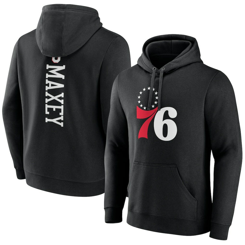 NBA - Tyrese Maxey Philadelphia 76ers Playmaker Pullover Hoodie - Black