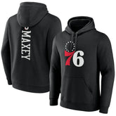 NBA - Tyrese Maxey Philadelphia 76ers Playmaker Pullover Hoodie - Black