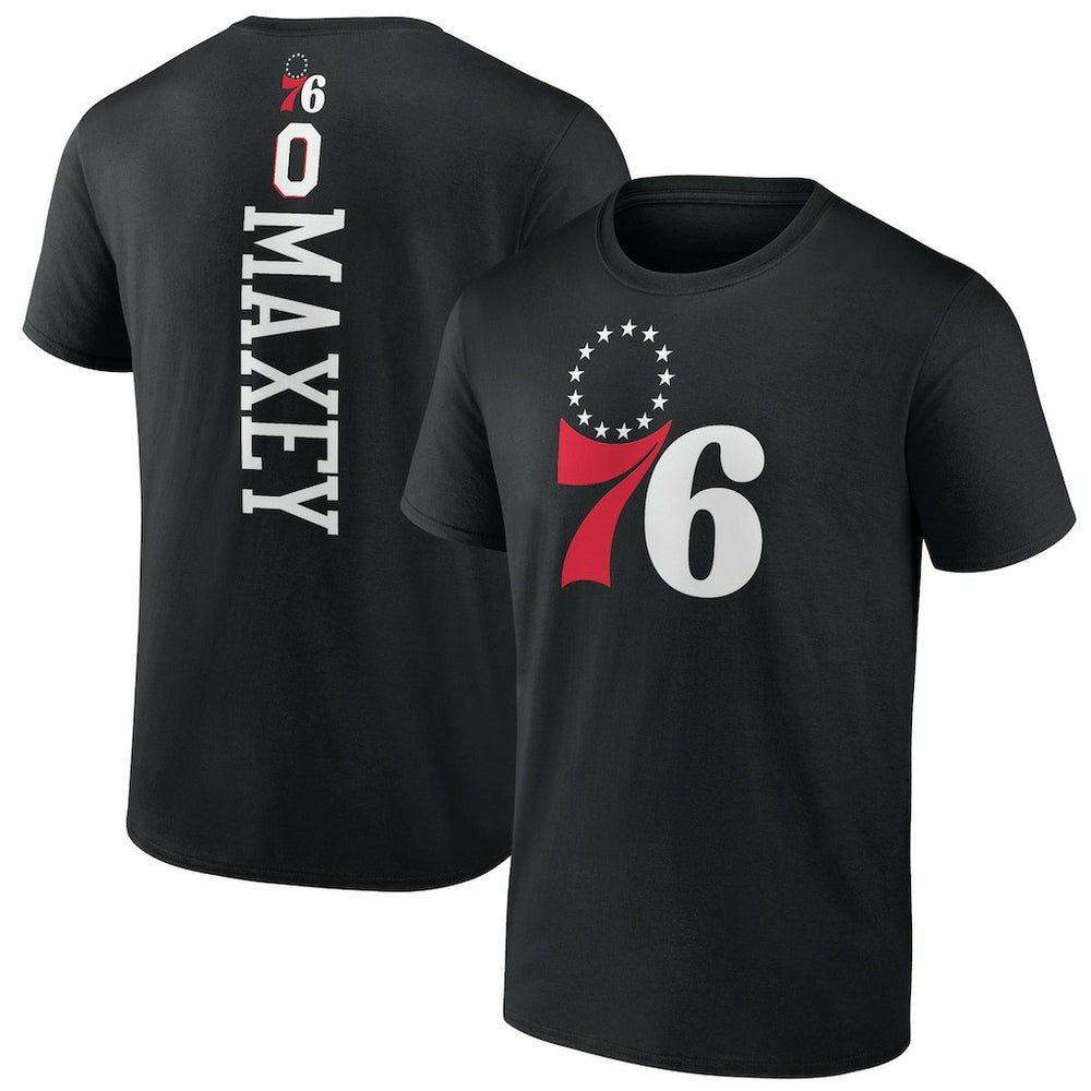 NBA - Tyrese Maxey Philadelphia 76ers Playmaker T-Shirt - Black