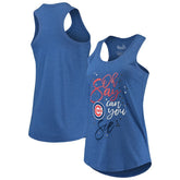 Chicago Cubs Touch Women's Americana Tri-Blend Racerback Tank Top Near Me