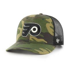 Philadelphia Flyers - '47 Trucker Snapback Hat Camo/Black