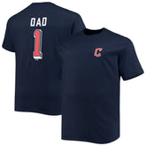 Cleveland Guardians Big & Tall Father's Day #1 Dad T-Shirt On Sale