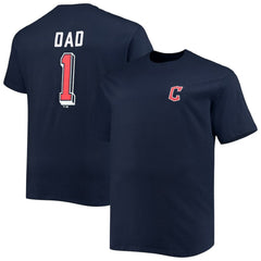 Cleveland Guardians Big & Tall Father's Day #1 Dad T-Shirt On Sale
