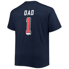 Cleveland Guardians Big & Tall Father's Day #1 Dad T-Shirt On Sale