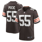 Ethan Pocic Cleveland Browns Game Jersey Brown - Nike