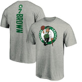 NBA - Jaylen Brown Boston Celtics Playmaker Name & Number T-Shirt - Heathered Gray