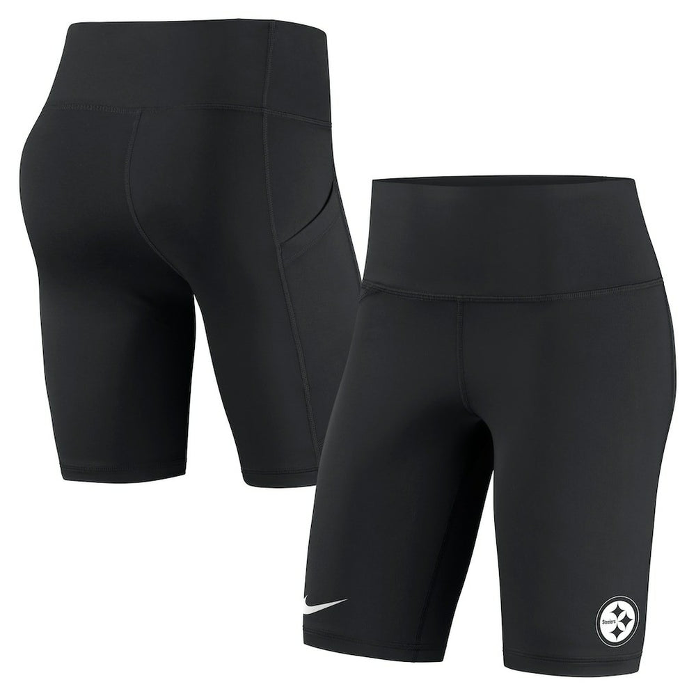 Pittsburgh Steelers Women's Biker Shorts Black - Nike