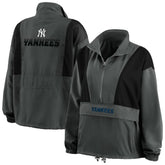 New York Yankees WEAR by Erin Andrews Women's Packable Half-Zip Jacket Near Me