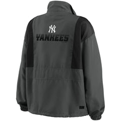 New York Yankees WEAR by Erin Andrews Women's Packable Half-Zip Jacket Near Me