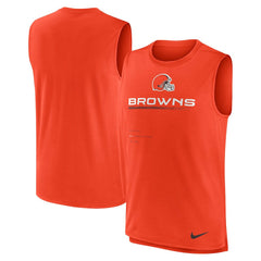 Cleveland Browns Muscle Trainer Tank Top Orange - Nike