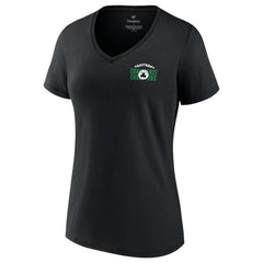 Fanatics - Boston Celtics Women's 2022 Eastern Conference Champions Balanced Attack Roster V-Neck T-Shirt - Black