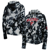 Atlanta Falcons New Era Women's Cloud Dye Fleece Pullover Hoodie Black - NFL