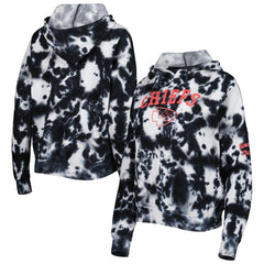 Kansas City Chiefs New Era Women's Cloud Dye Fleece Pullover Hoodie Black - NFL