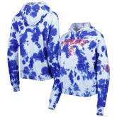 New England Patriots New Era Women's Cloud Dye Fleece Pullover Hoodie Royal - NFL