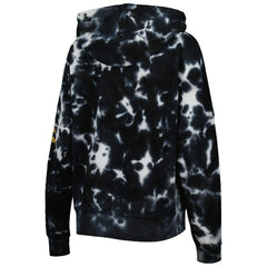 Pittsburgh Steelers New Era Women's Cloud Dye Fleece Pullover Hoodie Black - NFL